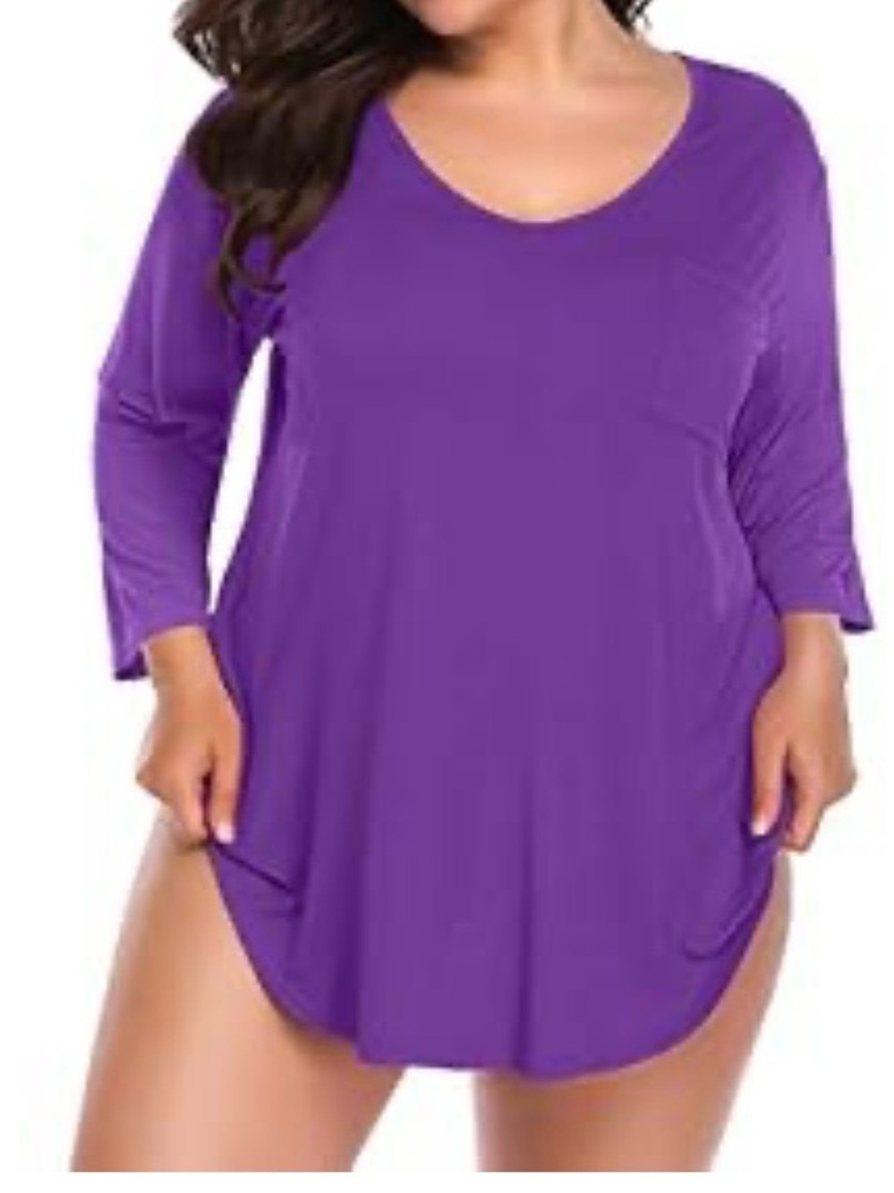 Larace/Belaroi Long sleeved sold out purple  tunic 4X
